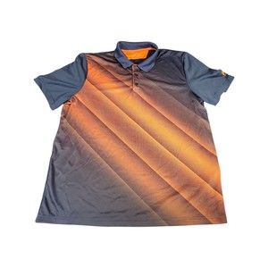 FILA Sport Grey Gray Orange Golf Performance Polo Style Shirt Men's XL